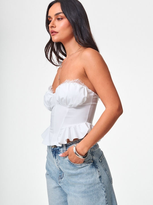 Women's Crop Top White