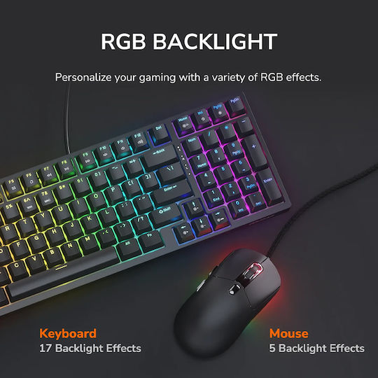 Cougar 37CTSM1MB.0002 Gaming Mechanical Keyboard 98% with RGB Lighting (English US)