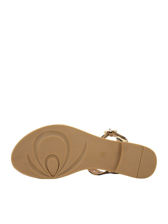 Flache Sandalen Für Damen Braun