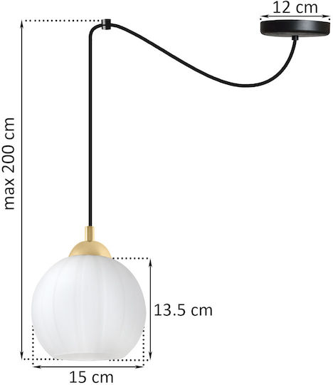 Light Home Deckenleuchte Schwarz mit Lampenbirnensockel E27