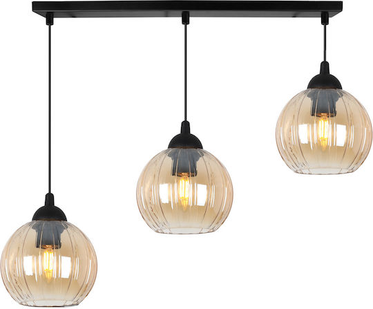 Light Home Deckenleuchte Schwarz mit Lampenbirnensockel E27