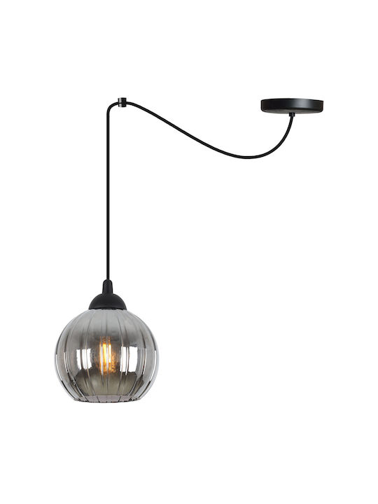 Light Home Κρεμαστό Φωτιστικό Μαύρο με Ντουί E27