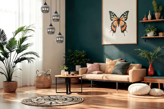 Light Home Κρεμαστό Φωτιστικό Μαύρο με Ντουί E27