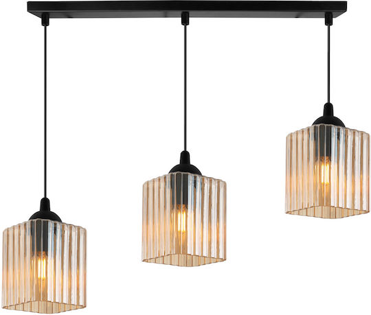 Light Home Candelabru Suspendat Negru cu Soclu E27