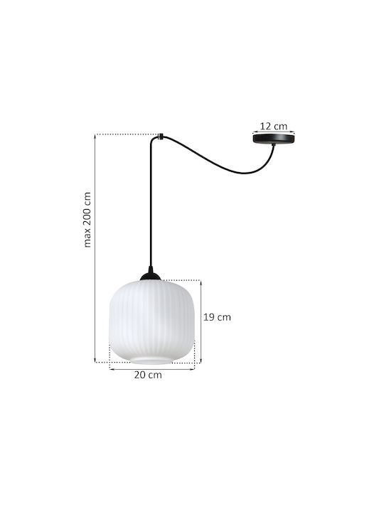 Light Home Висящо Осветително Тяло Черно с Цокъл E27