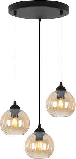 Light Home Candelabru Suspendat Negru cu Soclu E27