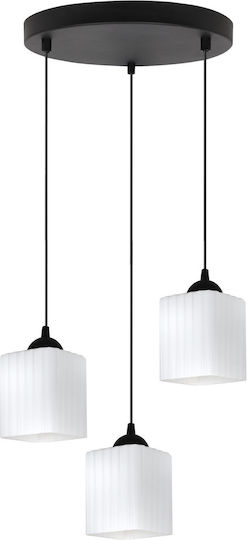 Light Home Κρεμαστό Φωτιστικό Μαύρο με Ντουί E27