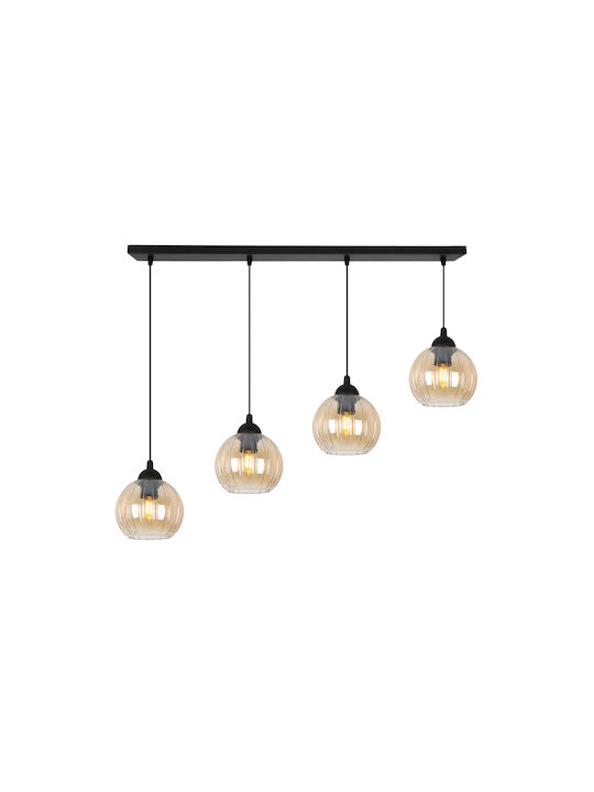 Light Home Висящо Осветително Тяло Черно с Цокъл E27