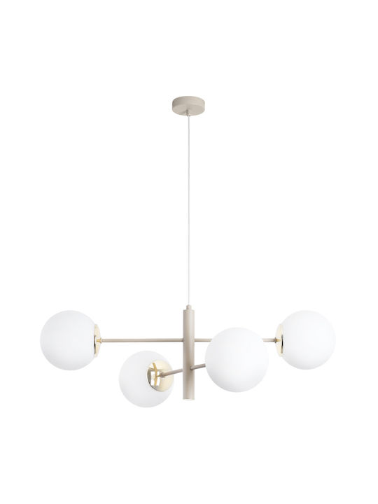 Light Home Κρεμαστό Φωτιστικό Χρυσό με Ντουί E14
