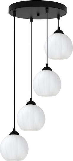 Light Home Κρεμαστό Φωτιστικό Μαύρο με Ντουί E27