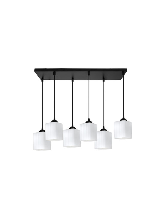Light Home Candelabru Suspendat Negru cu Soclu E27