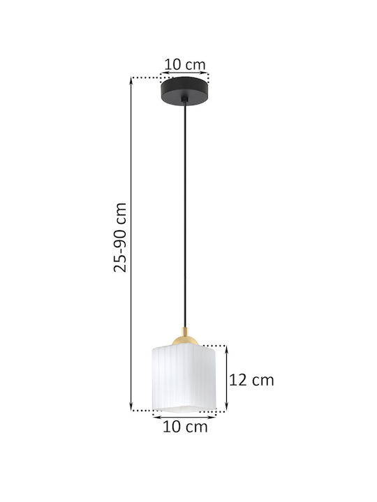 Light Home Deckenleuchte Schwarz mit Lampenbirnensockel E27