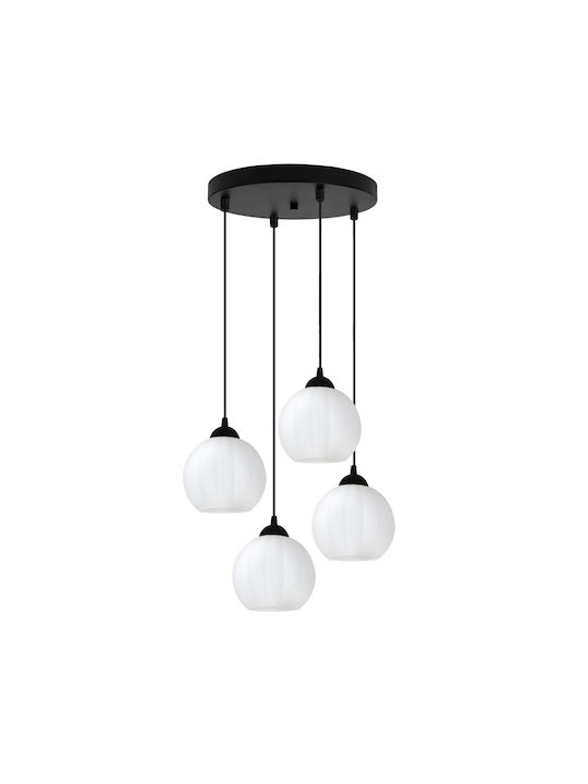 Light Home Κρεμαστό Φωτιστικό Μαύρο με Ντουί E27