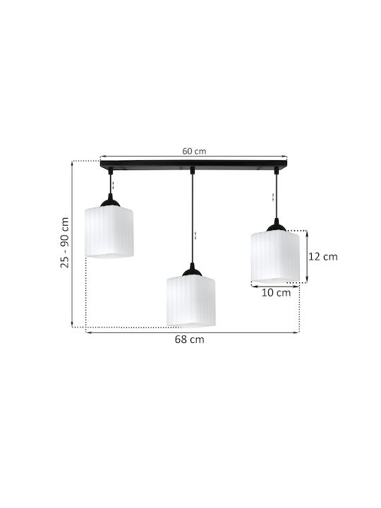 Light Home Висящо Осветително Тяло Черно с Цокъл E27