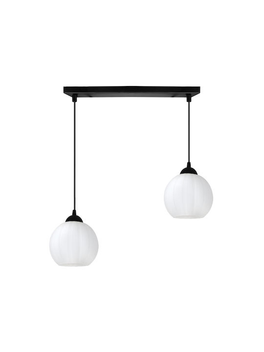 Light Home Κρεμαστό Φωτιστικό Μαύρο με Ντουί E27
