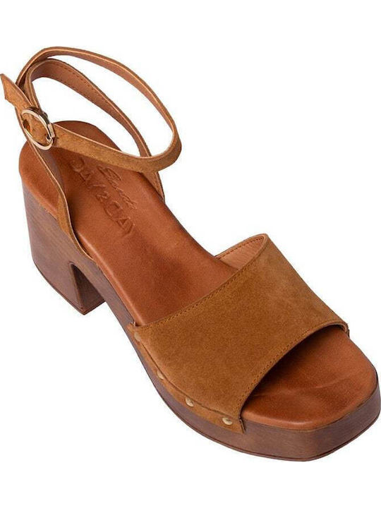 Leather Sandals Tabac