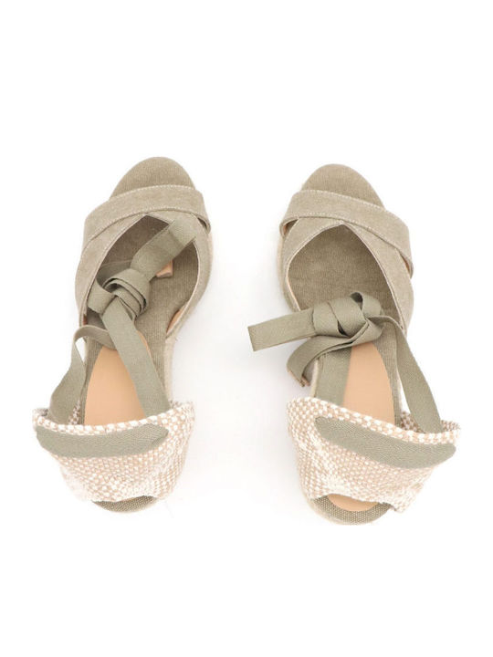 Summer Women's Platform Espadrilles Style Khaki