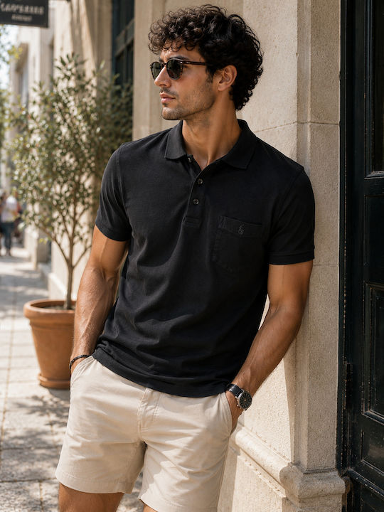 Bluza Polo Neagră