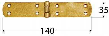 Domax Balama Franceză 140x35x2.5mm Zinc Aurit Cutie
