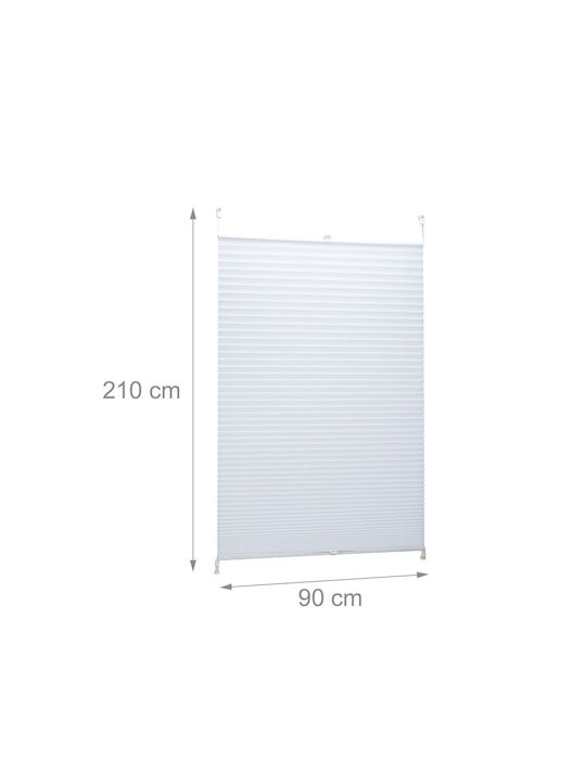Relaxdays Rolete Geam Semi-Blackout Alb Lățime 90xÎnălțime 210 cm 10021308_737