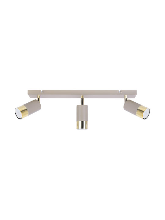 Light Home Decken- und Wandleuchte mit GU10 Lampenbirnensockel in Goldfarbe