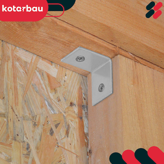 Kotarbau Connector for Pergola Made of Steel 3x3cm 50 Pieces