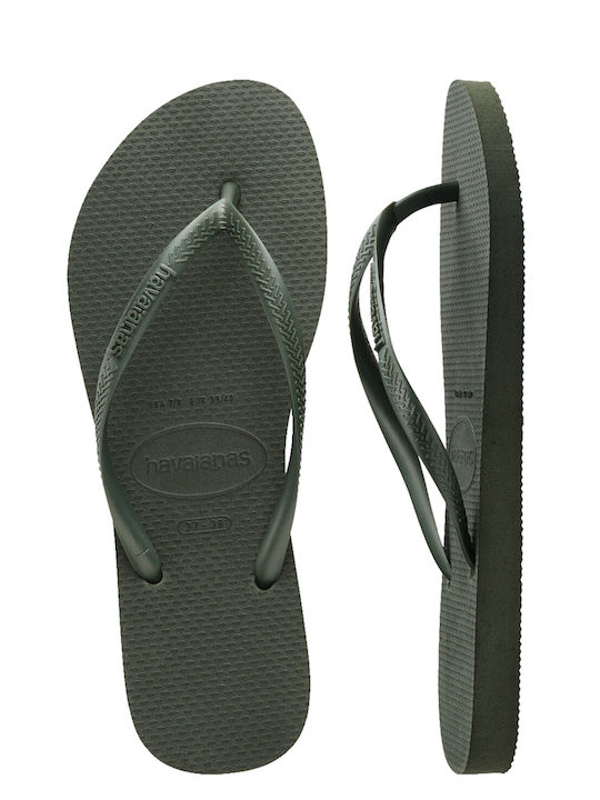Havaianas Șlapi Slim de Damă în Culoarea Verde