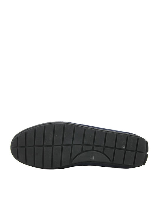 Suede Herren Mokassins in Blau Farbe