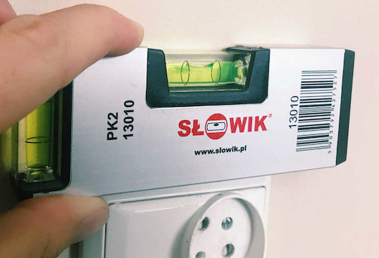 Slowik Wasserwaage aus Aluminium