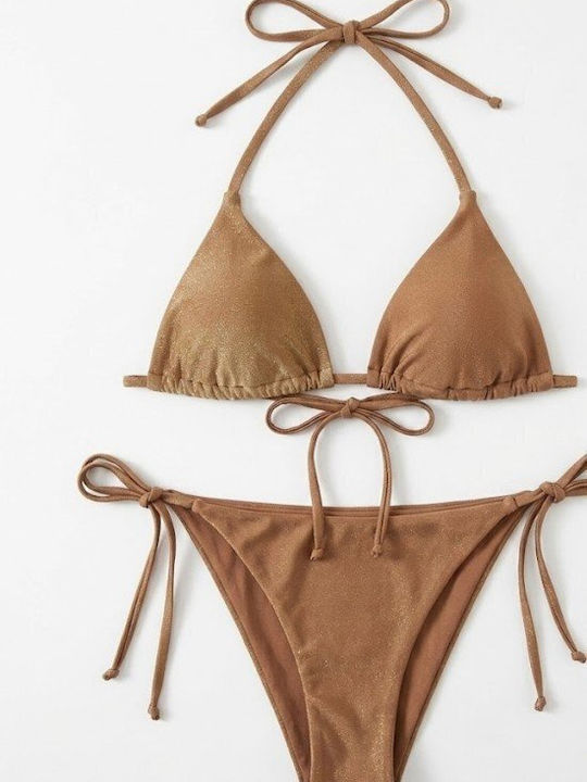 Set Bikini Μπρονζέ