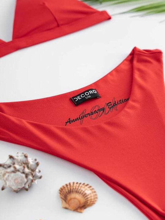 Bikini Set Triangle Red