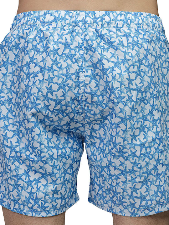 Costum De Baie Bărbați Pantaloni Scurți Celeste