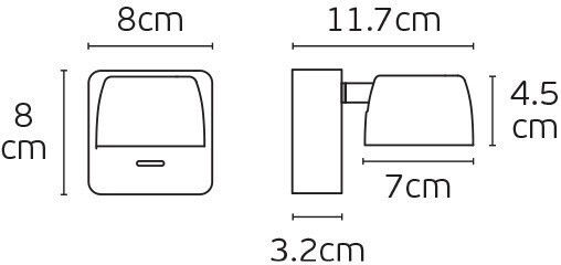 VK Lighting Φωτιστικό Τοίχου με Ενσωματωμένο LED και Θερμό Λευκό Φως Χρυσό