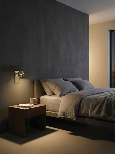 VK Lighting Wall Lamp with Integrated LED and Warm White Light Gold
