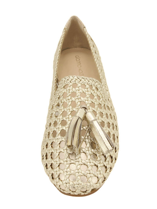 Top3 Damen Ballerinas Gold