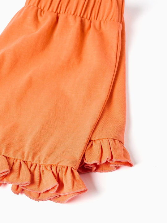 Kids Fabric Orange Shorts/Bermuda