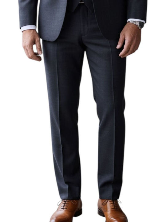 Men's Suit with Vest Blue