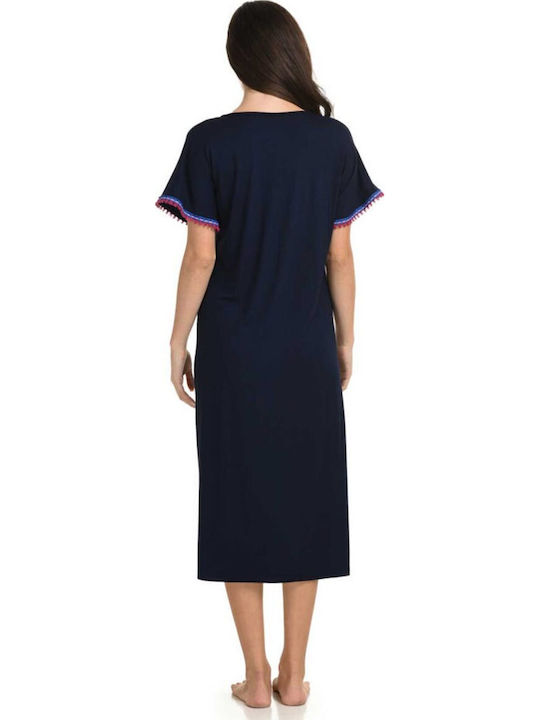 Primavera Summer Women's Nightgown Blue