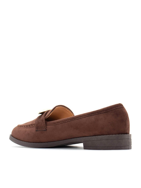 Γυναικεία Loafers σε Καφέ Χρώμα