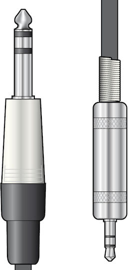 Chord Cable 6.3mm male - 3.5mm male 0.75m S6-3J075