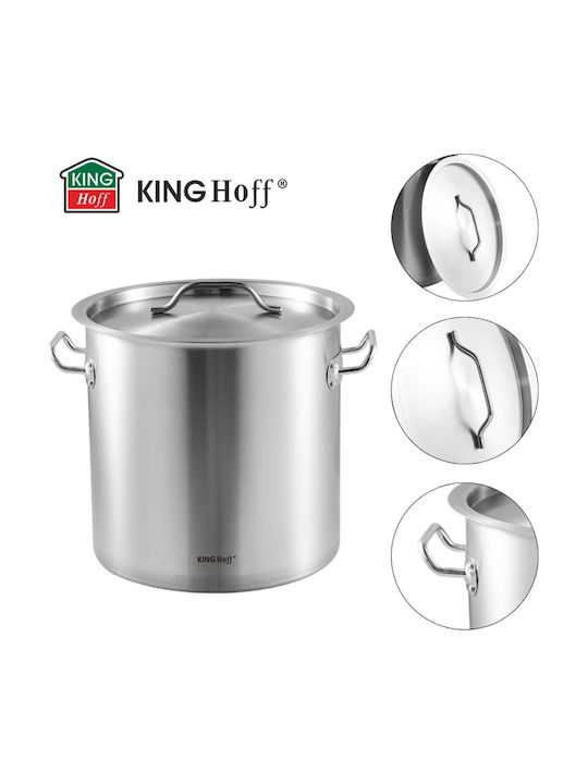 KING Hoff Gastronomic Ανοξείδωτη Κατσαρόλα Μαρμίτα 33lt /