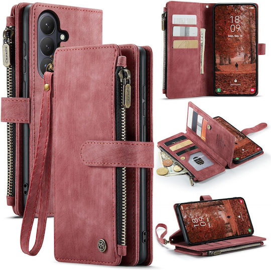Caseme Wallet Δερμάτινο / Δερματίνης Κόκκινο (Galaxy S26Realme C30)