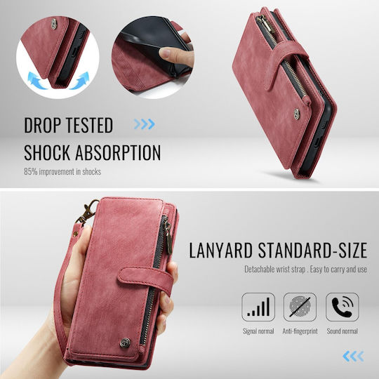 Caseme Wallet Δερμάτινο / Δερματίνης Κόκκινο (Galaxy S26Realme C30)