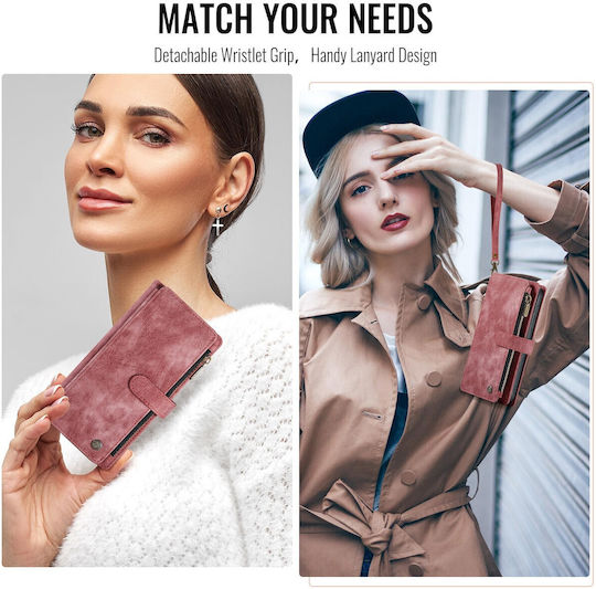 Caseme Wallet Δερμάτινο / Δερματίνης Κόκκινο (Galaxy S26Realme C30)