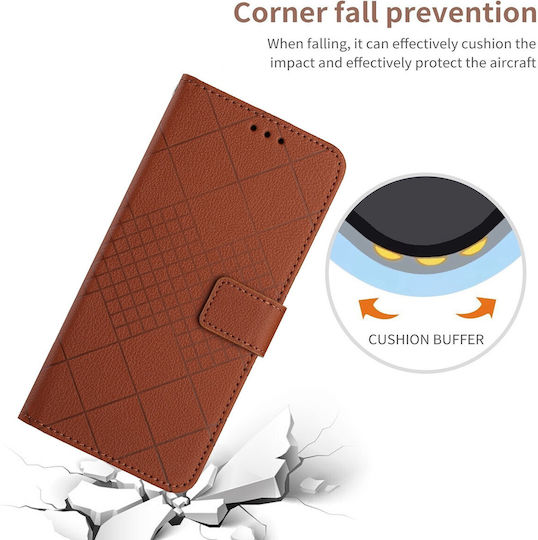 Book Tempered Glass Brown (Redmi Note 12 Pro 4G)