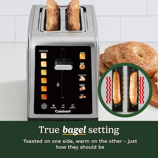 Cuisinart SimpliTouch XL Toaster 2 Schlitze 1000W Inox