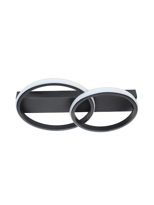 Keskor Ceiling Light 41cm Black with Integrated LED