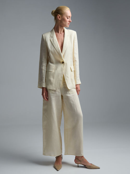Marella Women's Blazer Ecru