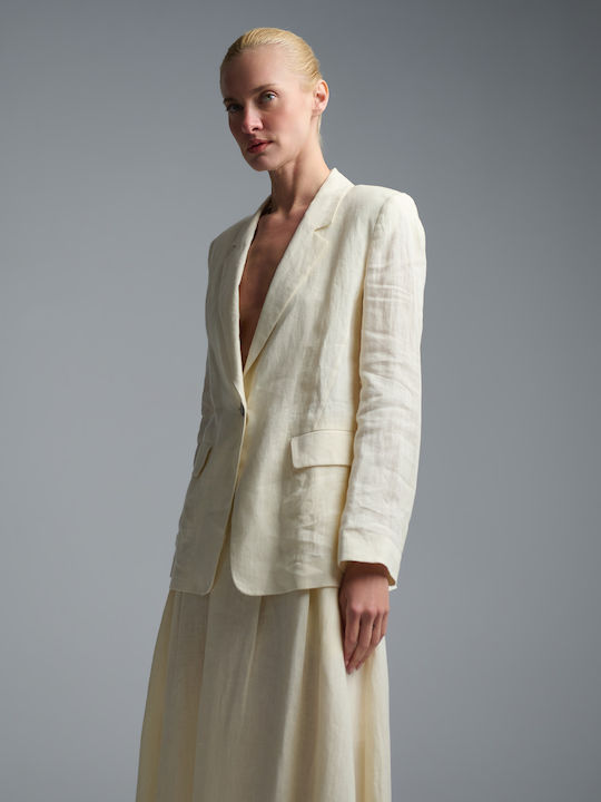 Marella Women's Blazer Ecru