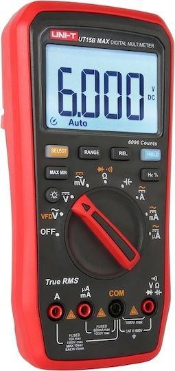 Uni-T Ψηφιακό Πολύμετρο True RMS με Μέτρηση AC / DC / Θερμοκρασίας UT15B